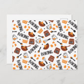 Sweet Niedlich Baking Art Muster I Postkarte (Vorne/Hinten)
