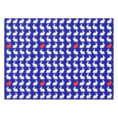 Sweet Niedlich Bunny Bunnies Pattern Tischdecke (Vorderseite (Horizontal))