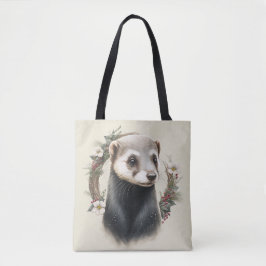 Sweet Niedlich Festive Ferret Tote Bag Tasche