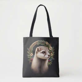 Sweet Niedlich Festive Ferret Tote Bag Tasche