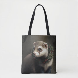Sweet Niedlich Festive Ferret Tote Bag Tasche