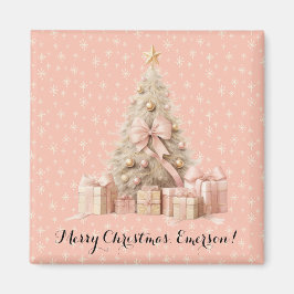 Sweet Niedlich & Girly Pastel Soft Pink Weihnachts Magnet