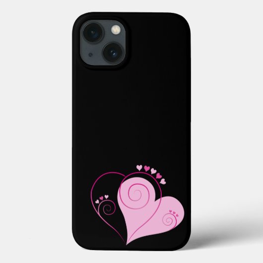 Sweet Niedlich Happy Valentine Liebe Herz weich ro Case-Mate iPhone Hülle (Rückseite)