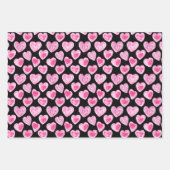 Sweet Niedlich Hearts Liebe Valentinstag Muster Geschenkpapier Set (Vorderseite)