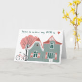 Sweet Niedlich House Mama Handmade CUSTOM Mütter T Karte (Gelbe Blume)