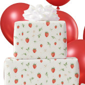 Sweet Niedlich Strawberry Gemustert Geschenkpapier