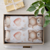 Sweet Niedlich Teddy Bear Heart Baby Shower Seidenpapier (Geschenk)