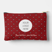 Sweet Niedlich Trendy Business Logo Company Zubehörtasche (Rückseite)