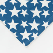 Sweet Night Angel & Stars auf blauen personalisier Fleecedecke (Ecke)