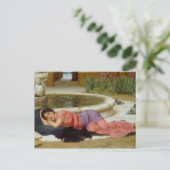 Sweet Nothing (Dolce Far Niente) John Godward Postkarte (Stehend Vorderseite)