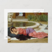 Sweet Nothing (Dolce Far Niente) John Godward Postkarte (Vorne/Hinten)