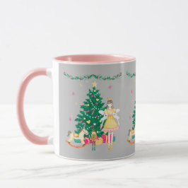 Sweet Nutcracker Ballerina Wasserfarbe Weihnachten Tasse