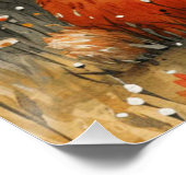 Sweet Nuzzle Ballet: Ein bisschen Whimsy Bunny Poster (Ecke)