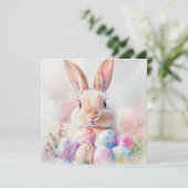 Sweet Oaster Bunny Card Feiertagskarte (Stehend Vorderseite)