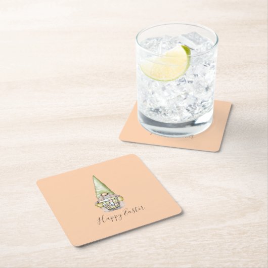 Sweet Oaster Gnome mit Eiern Rechteckiger Pappuntersetzer (Vor Ort)