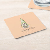 Sweet Oaster Gnome mit Eiern Rechteckiger Pappuntersetzer (angewinkelt)