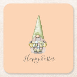 Sweet Oaster Gnome mit Eiern Rechteckiger Pappuntersetzer