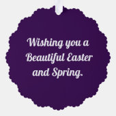 Sweet Oaster Lamb Paper Ornament Card (Rückseite)