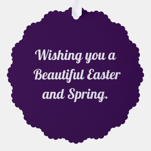 Sweet Oaster Lamb Paper Ornament Card (Rückseite)