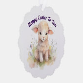Sweet Oaster Lamb Paper Ornament Card (Rechts)