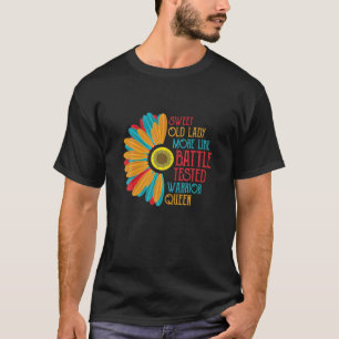 Sweet Old Lady Funny Senior Citizen Retro Vintag T-Shirt