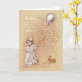 Sweet Old Memory Custom Thinking of You Card Karte (Gelbe Blume)