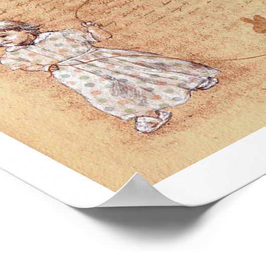 Sweet Old Memory Letter Size Print Poster (Ecke)