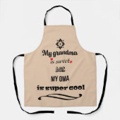 Sweet Oma Cool Oma All-over Print-Schürze Schürze (Vorderseite)