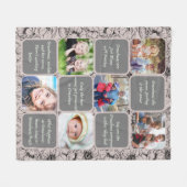 Sweet Oma/Nana Rose Gold Foto Fleecedecke (Vorderseite (Horizontal))