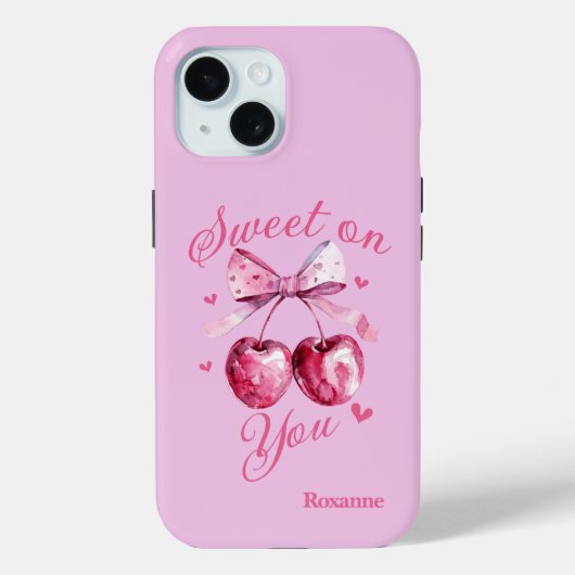 Sweet on You Customizable Valentine's Day Case-Mate iPhone Hülle (Rückseite)