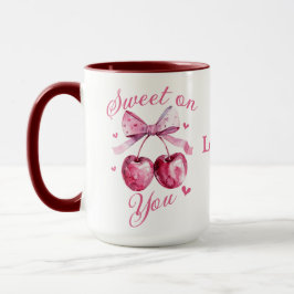 Sweet on You Customizable Valentine's Day Tasse