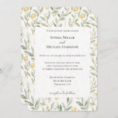 Sweet On You Lemons Wedding Einladung (Vorne/Hinten)