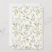 Sweet On You Lemons Wedding Einladung (Rückseite)