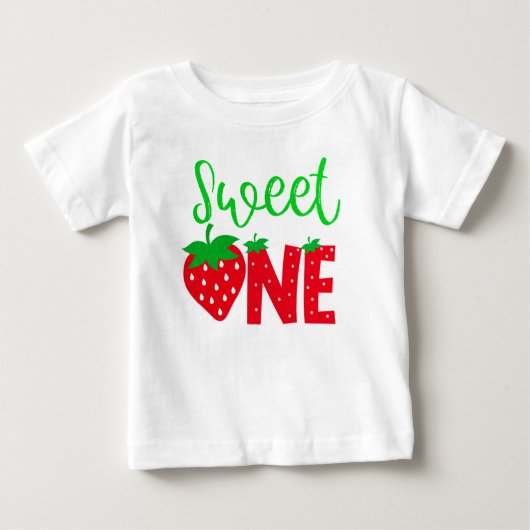 Sweet One 1. Geburtstag Baby T-shirt (Vorderseite)
