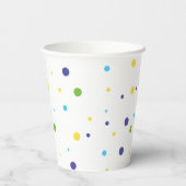 Sweet One 1. Geburtstag blau grün Pappbecher (Rückseite)