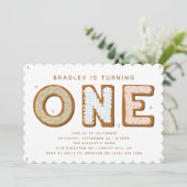 Sweet ONE 1. Geburtstag Einladung (Stehend Vorderseite)