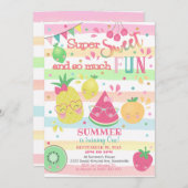 Sweet One 1. Geburtstag Einladung (Vorne/Hinten)