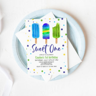 Sweet One 1. Geburtstag Einladung