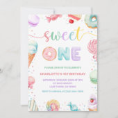 Sweet One 1. Geburtstag Einladung (Vorderseite)