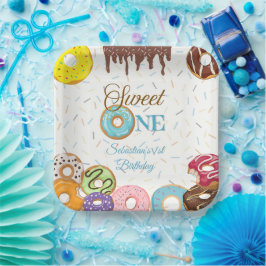 Sweet One 1. Geburtstag Party Plate | Personalisie Pappteller