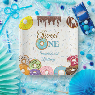 Sweet One 1. Geburtstag Party Plate Personalisie Pappteller