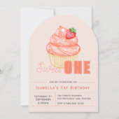 Sweet ONE 1. Geburtstagskarte Einladung (Vorderseite)