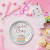 Sweet One 1st Birthday Paper Plate Pappteller (Party)
