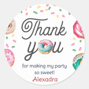 Sweet One Birthday Baby Dusche Runder Aufkleber