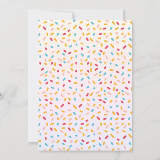 Sweet One Birthday Girl Einladung (Rückseite)