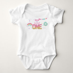 Sweet One Birthday Girl Ice Cream Shop Baby Strampler