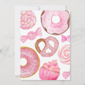 Sweet One Birthday Party Einladungen (Rückseite)