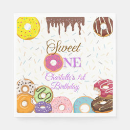 Sweet One Birthday Party Napkins | Anpassen Serviette