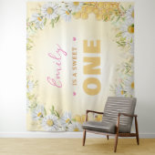 Sweet One Bumblebee 1. Geburtstagsparty Wandteppich (Beispiel)