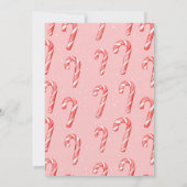 Sweet One Candy Cane Birthday Einladung (Rückseite)